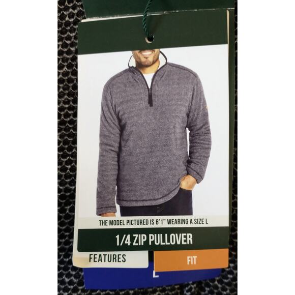 Orvis 1/4 Zip Fleece Lined Jacket. Men's Large. Black. NWT - Picture 9 of 13